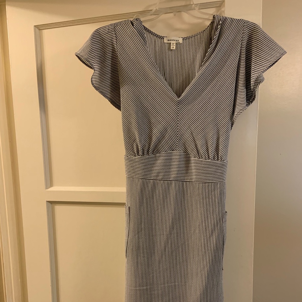Cute knee length striped dress